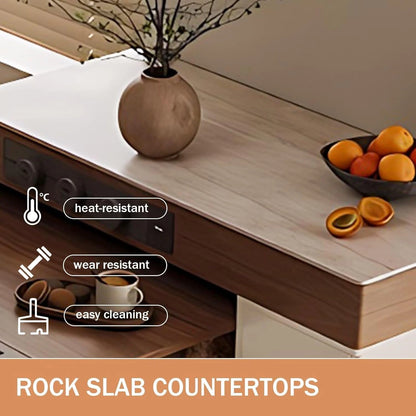 83” Simple Cozy Kitchen Island Includes Folding Dining Table (No Chair)