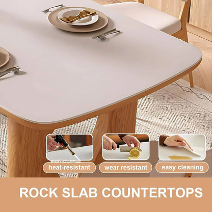 94” - 102” Exquisite Log Kitchen Island Includes Embedded Socket & Glass Door (No Chair)