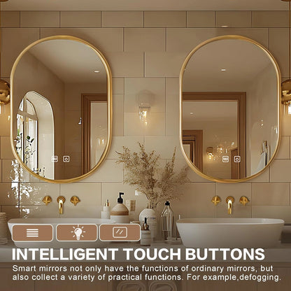 68” - 96” Simple Cozy Bathroom Vanity with Irregular Mirror & Open Storage Rack