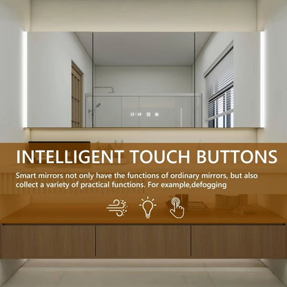 68” - 72” Modern Minimalist Bathroom Vanity with Stripe Countertop & Hidden Handle