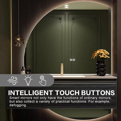 48” - 78” Unique Exquisite Bathroom Vanity Includes Irregular Shape Mirror
