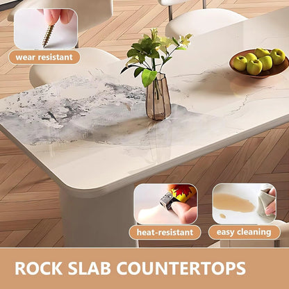 65” - 96” Grey Luxury Kitchen Island Includes Unique Texture Design & Storage Space (No Chair)