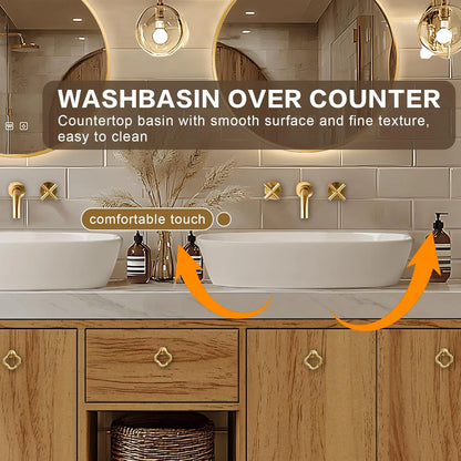 72” - 96” Retro Log Bathroom Vanity with Open Storage Rack