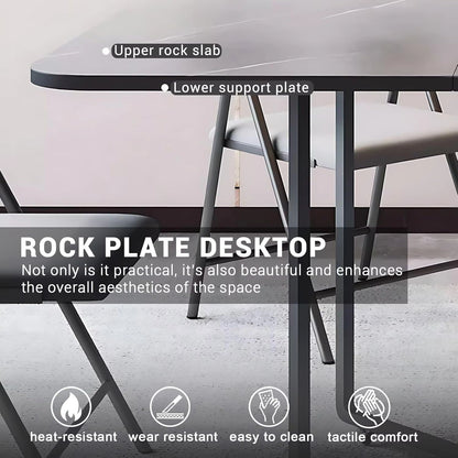 55” - 93” Grey Modern Kitchen Island with Wheels&Spacious Storage (4 Chairs)