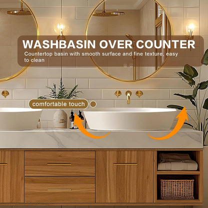 68” - 96” Simple Practical Bathroom Vanities with Exquisite Handle