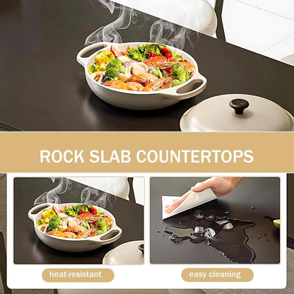 51” - 79” Modern Minimalist Kitchen Island with Storage Includes Sliding Rail Socket (No Chair)