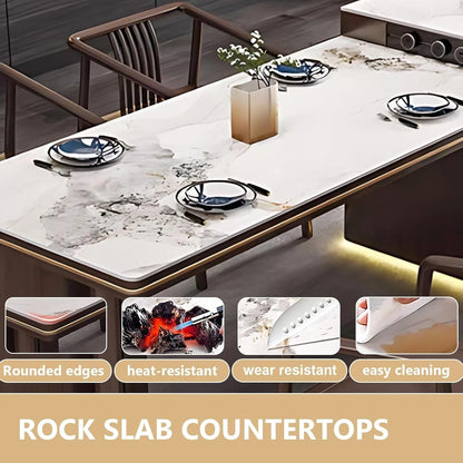 87” - 95” Chinese Classic Kitchen Island Includes Chinese Classical Design & Rail Socket (No Chair)