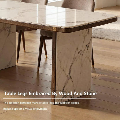 75” Modern Unique Kitchen Island with Storage & Extendable Dining Table