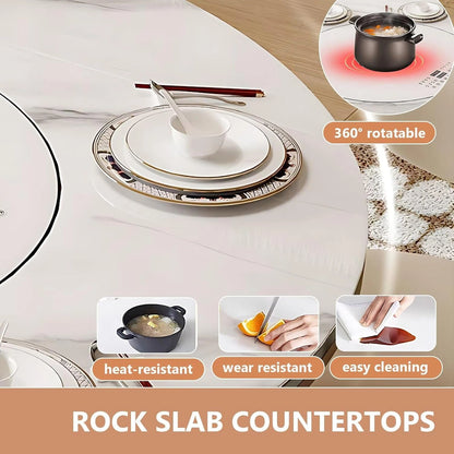 87” - 93” Spacious Practical Kitchen Island Includes Multi-Shape Tabletop (No Chair)