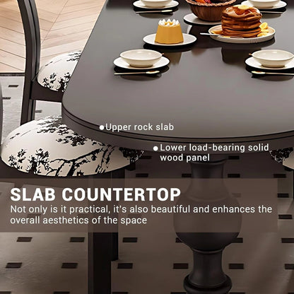 89” - 96” American Black Kitchen Island with Striped Glass Storage Door (No Chair)