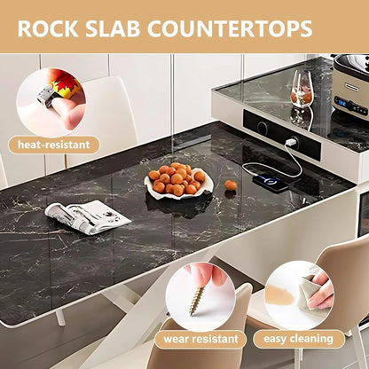 79” - 87” White Luxury Kitchen Island Includes Detachable Design & Sliding Rail Socket (No Chair)