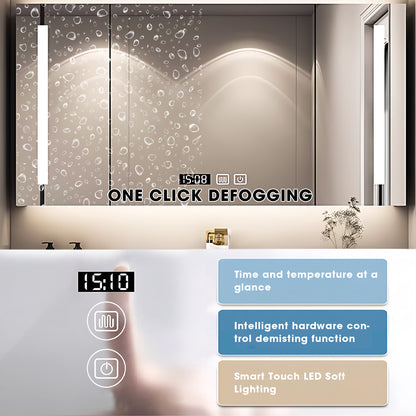 40"- 72" Single Sink Floating Bath Vanity Set with LED Medicine Cabinet