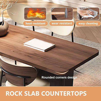 76“ – 84” French Exquisite Kitchen Island Includes Glass Stripe Door