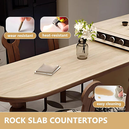 66” - 82” Modern Log Kitchen Island with Extendable Table Includes Unique Table Leg (No Chair)