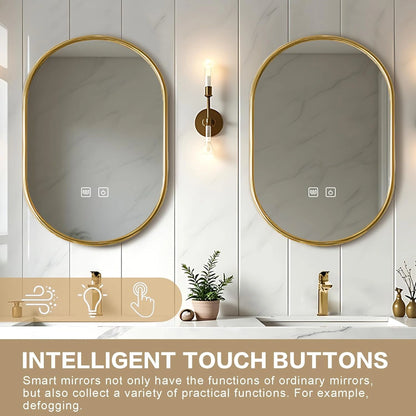 76” - 96” Cozy Elegant Bathroom Vanity with LED Smart Defogging Mirror & Open Storage Rack