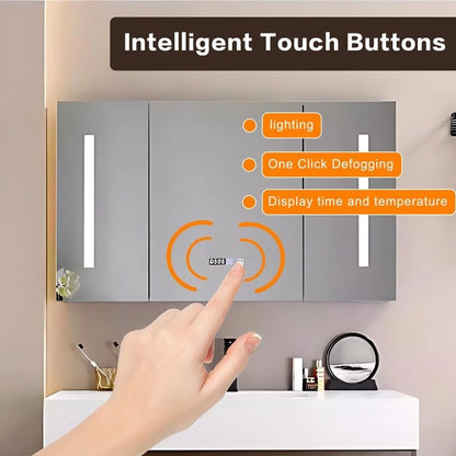 36” - 72” Brown Bathroom Vanity Includes Fluted Glass Door Storage Panel