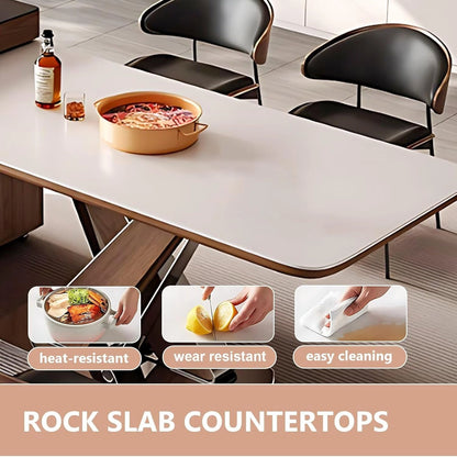 83” - 98” Modern Luxury Kitchen Island Includes Unique Base Design (No Chair)