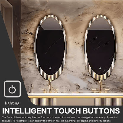 52"- 78" Bathroom Vanity with Double Sink & Lntelligent Defogging Mirror