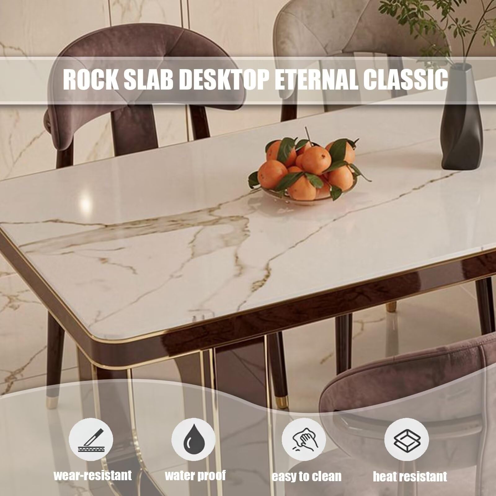 60"-79"Luxury Marble Kitchen Island with Dining Table, Wine Cabinet & Built-in Power Station