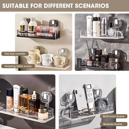 （Can only be shipped together with the bathroom vanity）Suction Cup Storage Rack for Bathroom