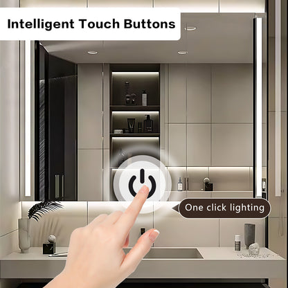 36"- 64" Single Sink Wall Mounted Bathroom Vanity Set with Smart LED Mirror