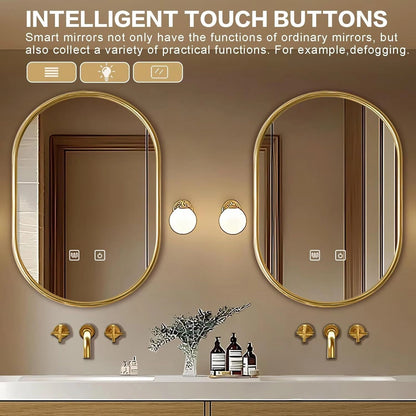 60” - 84” Vintage Wood Bathroom Vanity with Symmetrical Golden Accessories