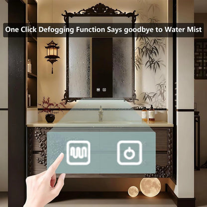 40” – 64” Vintage Carved Bathroom Vanity with Golden Cross Shaped Handle