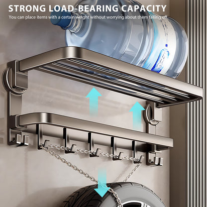 （Can only be shipped together with the bathroom vanity ）No-Drill Suction Cup Towel Shelf