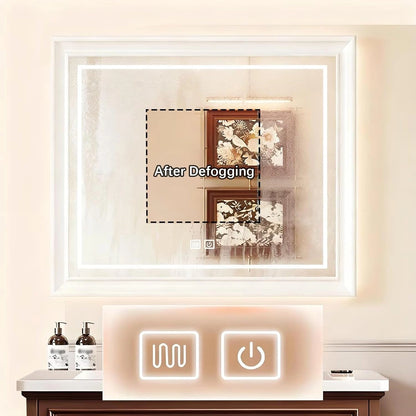 40” – 48” French Vintage Bathroom Vanities with Mirror Lighting Function