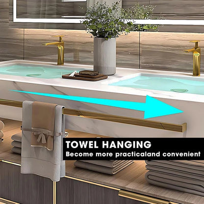 40” - 72” Exquisite Modern Bathroom Vanity with Towel Hanging & Led Light