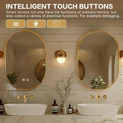 68” - 80” Retro Simple Bathroom Vanity Includes Solid Wood Cabinet & Round Mirror