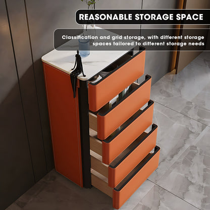 Orange Drawer Dresser Closet Island
