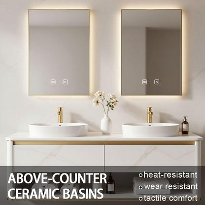 60"-84"Wall Mounted Bathroom Vanity with Double Sinks & Open Towel Shelf