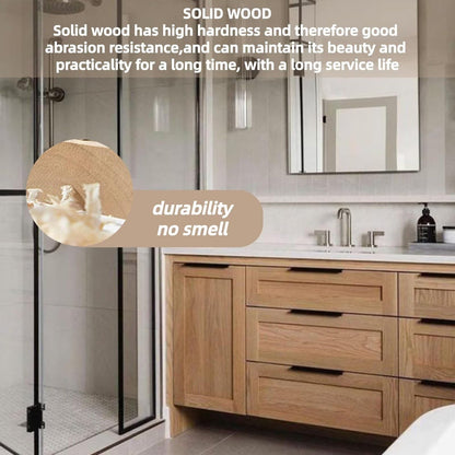 60”-78”Vanity with Double Sinks, White Countertop & Storage