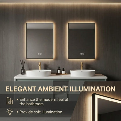 60”-84”Double Sink Floating Bathroom Vanity with LED Mirrors, Light Gray Cabinet & White Stone Top