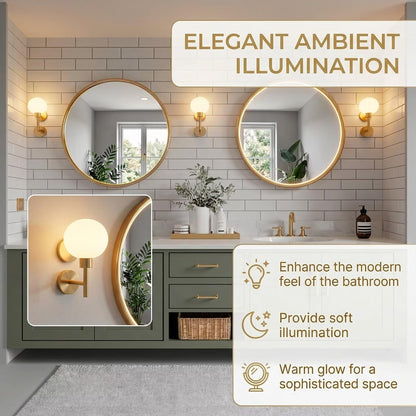 60"-96"Contemporary Sage Green Vanity with Gold Trim, Drawers & Open Shelf