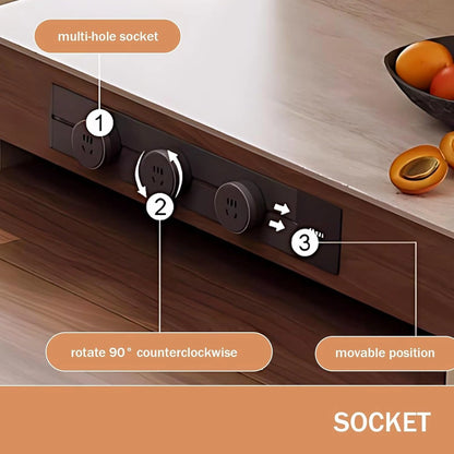 83” Simple Cozy Kitchen Island Includes Folding Dining Table (No Chair)