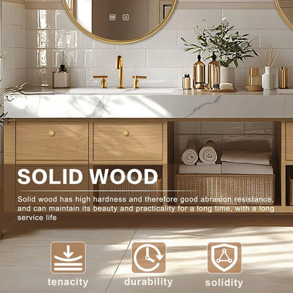 68” - 96” Practical Floating Bathroom Vanity Includes Exquisite Handle