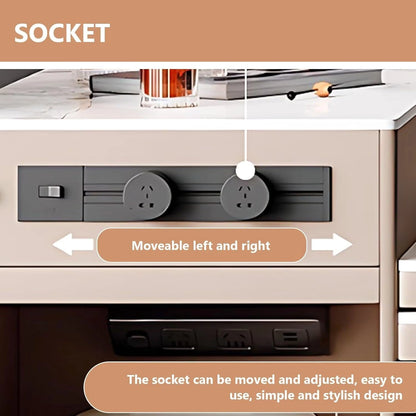 77” - 85” Elegant Practical Kitchen Island Includes Lifting Table (No Chair)