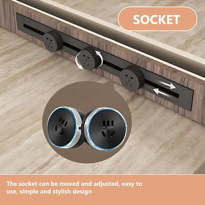 67" - 83" Minimalist Practical Kitchen Island Includes Storage Legs & Open Shelf