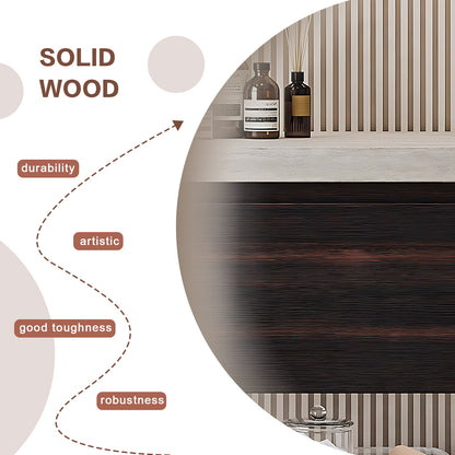 56"-80" Modern stylish bath vanity big smart mirror solid wood waterproof material