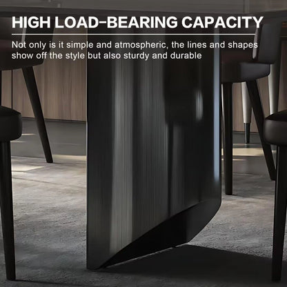 55” - 71” Marble Dining Table with Distinctive Natural Veining (No Chair)