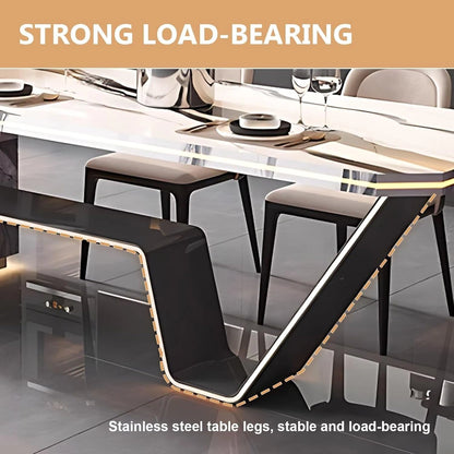 94” - 102” Practical Kitchen Island Includes Unique Base Design & Open Space (No Chair)