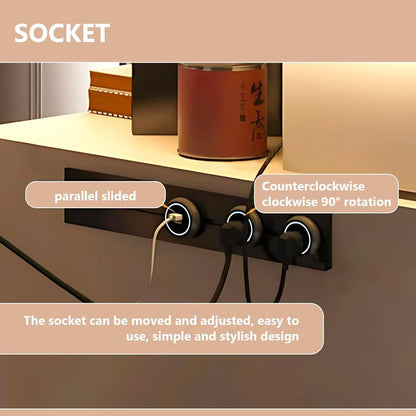 71” - 91” Flexible Kitchen Island Includes Integrated Slate Sink & Retractable Table (No Chair)