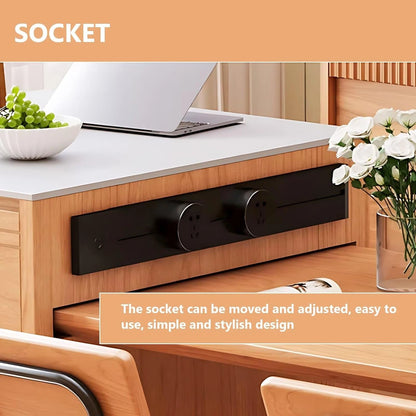 75” - 81” Unique Log Kitchen Island Includes Shaped Table Leg Design (No Chair)