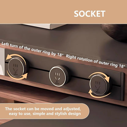 59” - 79” Convenient Unique Kitchen Island Includes Diverse Storage Spaces (No Chair)