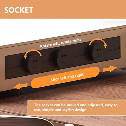 76“ – 84” French Exquisite Kitchen Island Includes Glass Stripe Door