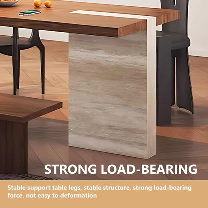 87” - 98” Modern Art Kitchen Island Includes Integrated Design & Sliding Rail Socket (No Chair)