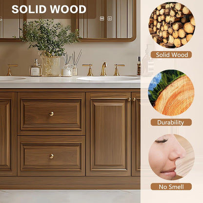 68” - 96” Modern Simple Bathroom Vanity Includes Rectangle Mirrors