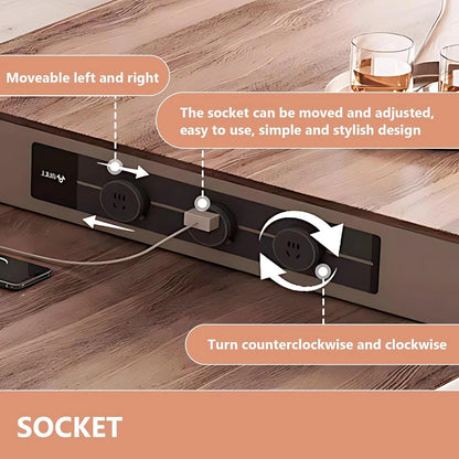 81” Modern Log Kitchen Island Includes Trapezoidal Base and Open Shelf (No Chair)
